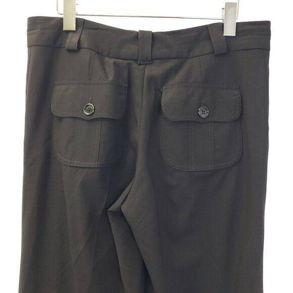 Burberry Blakebury Wool Blend Wide Leg Trouser Pants Size 10 - Picture 5 of 5